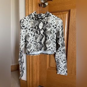 Crop top long sleeve